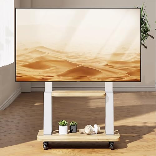 Soporte móvil para TV 32-90 pulgadas con ruedas blanco miniatura 6
