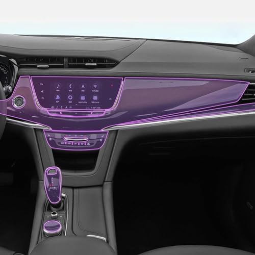 Protecteur d'écran de navigation TPU pour Cadillac XT6 2020-2023