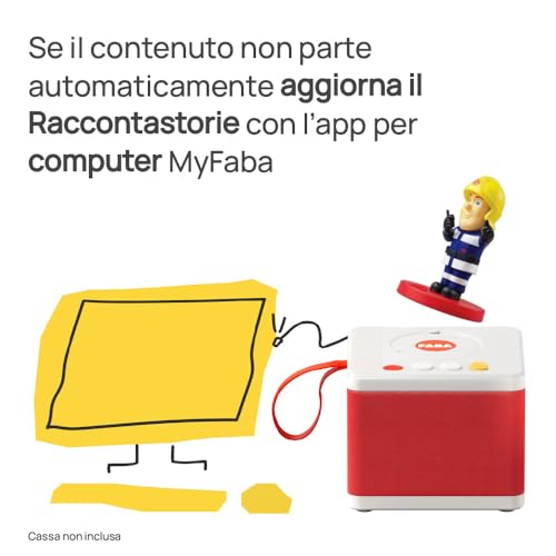 Faba Personaggio Sonoro – Sam Il Pompiere Eroi In Azione! – Storie E Fiabe Sonore Per Bambini E Bambine 3-5 Anni - Ascoltabile Raccontastorie, Gioco Educativo Versione Italiana - 2