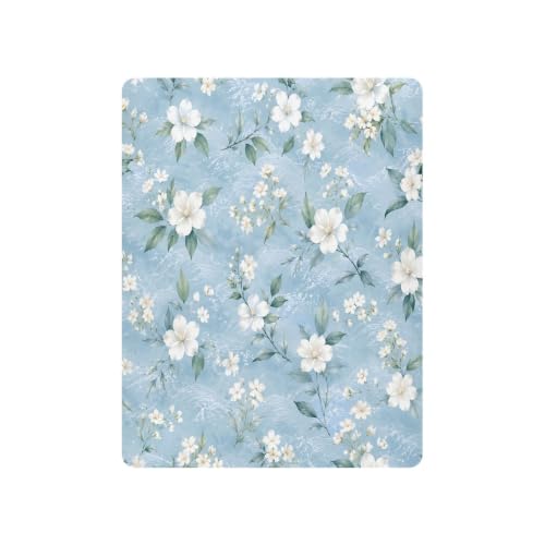 Drap-housse en jersey respirant pour lit bébé blanc 132x71