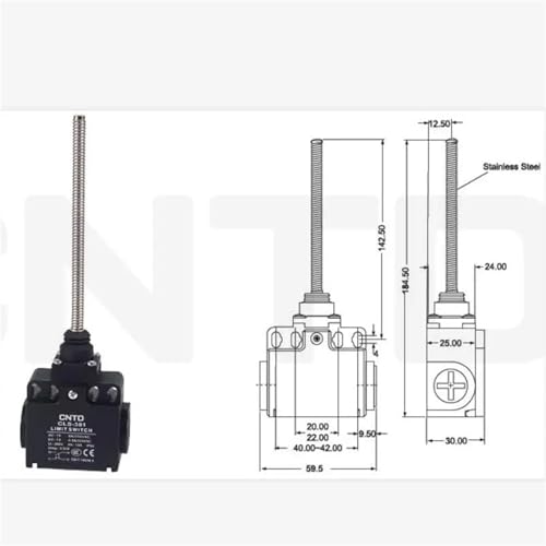 Micro-interrupteur fin de course CLS-381 capteur position industriel multipack - 3