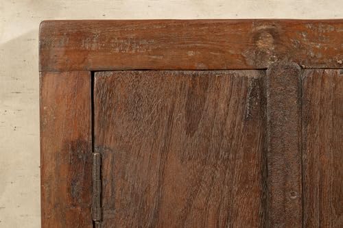 Biscottini Innentür Fenster L 46,5 x T 6,5 x H 61,5 cm - Holztür - Türen für Innen und Außen - Wohnkultur