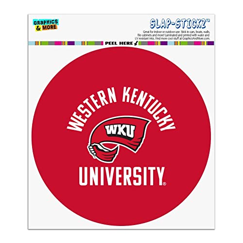 Western Kentucky Hilltopper Automotive Car Window Locker Circle Bumper Sticker