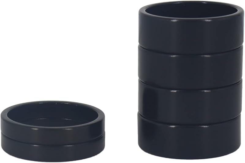 Distanțier tijă ghidon PLATT Ahead 1 inch din aluminiu pentru set de direcție și furcă MTB și cursieră, 5 mm sau 10 mm, 25,4 mm, 6 bucăți