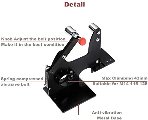 Support De Ponçage à Bande Pour Meuleuse D'Angle 50mm - Transformez Votre Outil En Ponceuse Stationnaire M1