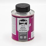 Tangit 2x PVC-U Kleber 250g I PVC Rohrkleber für Druckrohrleitungssysteme und drucklose Rohrsysteme I Spaltfüllender Klebstoff druckbeständig für PVC-U Rohre und Fittinge I bm046