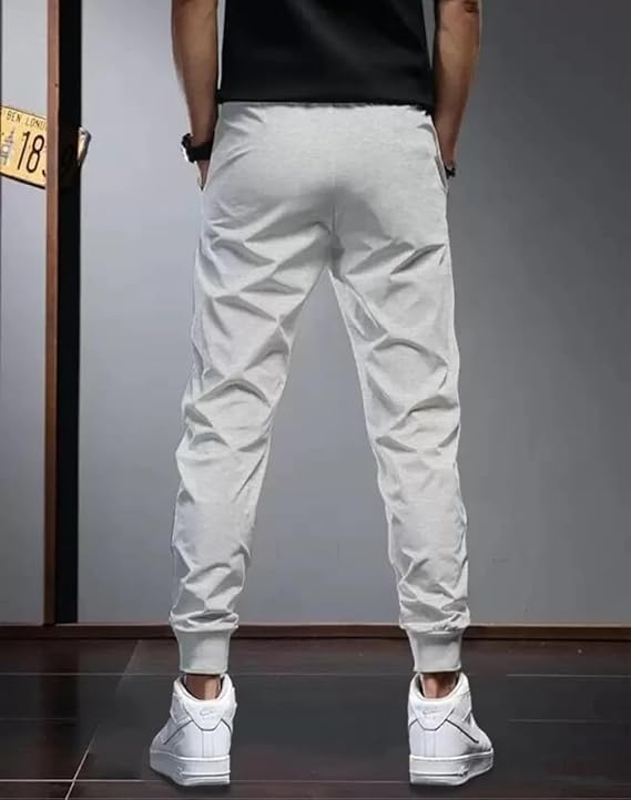 Image of Track Pants for Mens || Joggers for Mens || Men's Sports Regular Fit Polyester Track Pant with Two Side Zipper Pockets