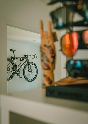 Support mural horizontal pour vélo pour suspendre et entretenir sa bicyclette