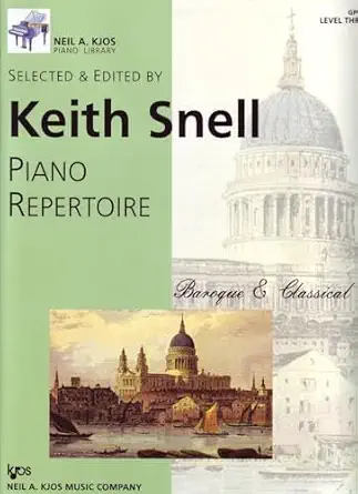 Gp603 Piano Repertoire Baroque Classical