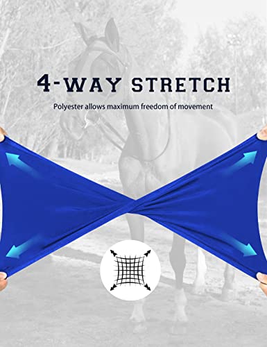 HackFond Máscara de mosca de cavalo com orelhas, proteção UV para cavalos, máscara de mosca de elast