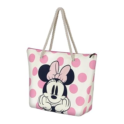 Disney Borsa da Spiaggia Soleil, 52 x 37 cm, Rosa Dots