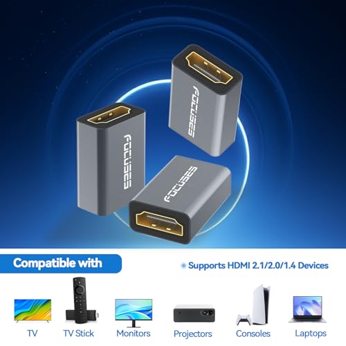 Adaptador HDMI 2.1 Hembra a Hembra Pack 3 miniatura 7