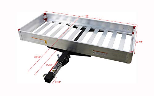 Maxxhaul 50149 Premium Folding Aluminum Cargo Carrier-50 X 22" #TOP5