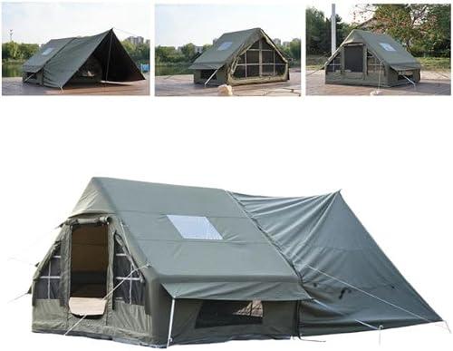 Novafurn Military/Family/Camping Tent 3.2m x 2.1m Double Section | Army Green