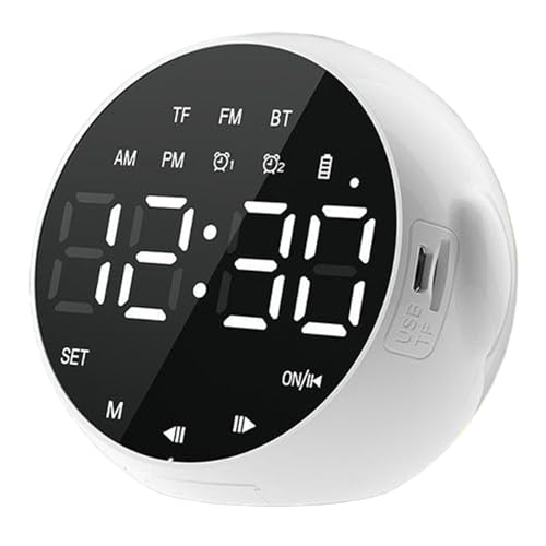 Despertador inteligente con control de voz y batería recargable para estante 2