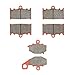 Price comparison product image MEXITAL One Set Ceramic Motorbike Brake Pads Front and Rear for KAWASAKI ZR 400 Zephyr 1997-2001 / ZZR 400 1993-1999 / ZZR 600 1993-2007 / ZX6 R 95-97 1995-1997 158-158-192