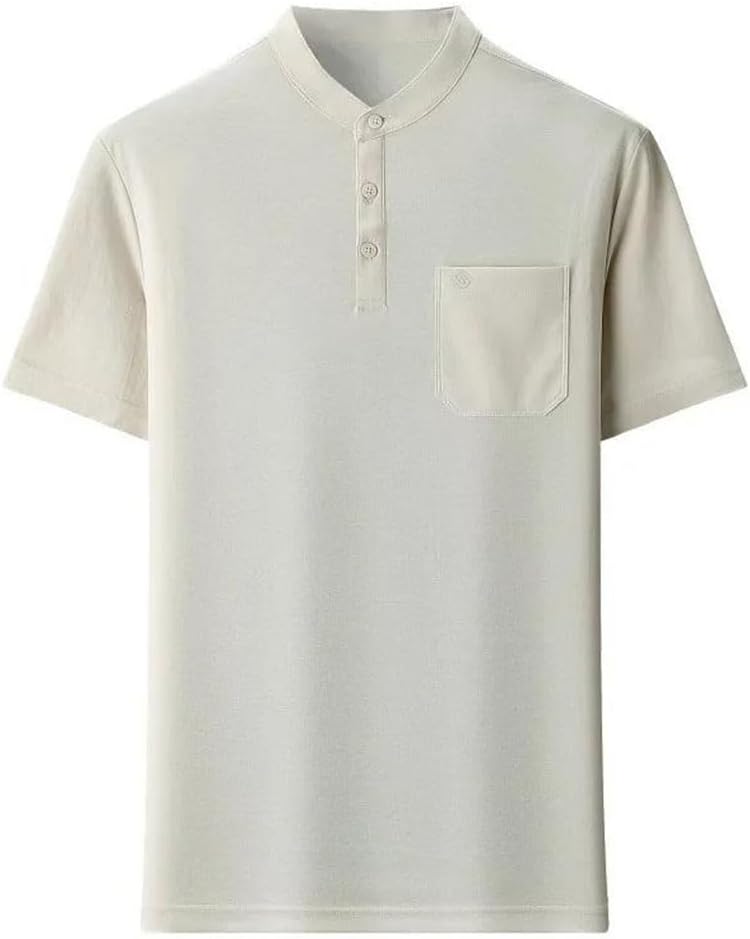 Men's Short Sleeve Polo Shirt Light Tailored Dad Style Daily Versatile Chic Casual Summer Top