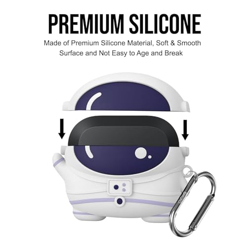Image of Cartoon Case Cover Compatible for OnePlus Nord Buds 3r (Astronaut)