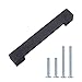 AmazonBasics Short Modern Cabinet Handle Drawer Pull, 6.4 Inch Length, 5 Inch Hole Center, Oil Rubbed Bronze, 10-Pack