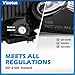 Vizotae Headlights Assembly for 2008-2012 Honda Accord 4Dr, High/Low Beam W/Bulbs, Driver & Passenger Side, NOT fit coupe models or Crosstour models