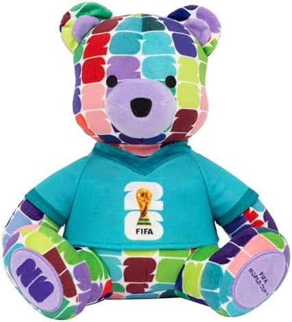 Jazwares FIFA World Cup 2026 10-Inch Colorful Bear Plush - Offici...