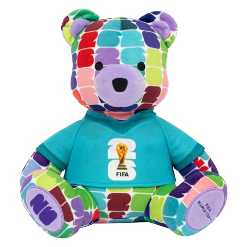 Jazwares FIFA World Cup 2026 10-Inch Colorful Bear Plush -