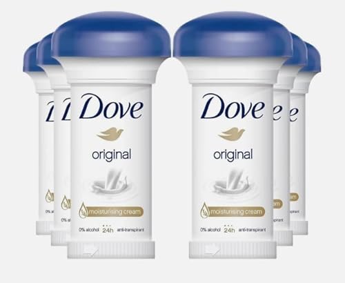 Generic Dove, Deodorant Stick Moisturizing Cream Mushroom – Original - 50 ml (Pack of 6) Deodorant Womens Roll On Deodorant Womens Antiperspirant Women