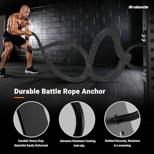 Battle Rope Anchor 2Pack ,Wall Ceiling Mount Bracket for Suspension Strap,Body Weight StrengthTraining Systems, Heavy Duty Hammock Hanging Kit for Battle Rope,Yoga and Gymnastic Rings,Boxing Equipment