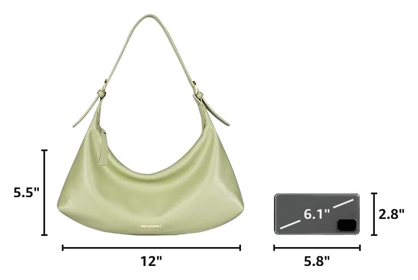 Image of Montana West MEDIUM Shoulder Purses for Women Crescent Hobo Bags Trendy Purses