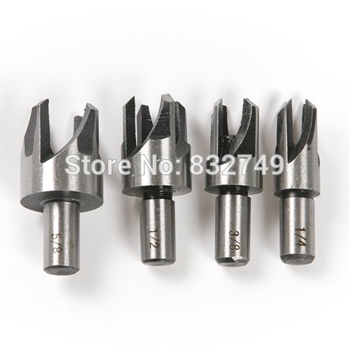 Generic 1 set of fingertype Roundwood Tenon drill/Wood Plug Drill Bit