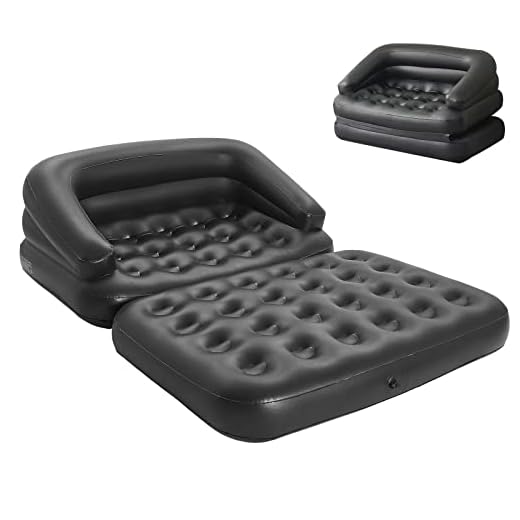 DIMAR GARDEN Inflatable Couch Blow Up Couch Mattress,Outdoor Air Sofa Bed for Camping,Full Size