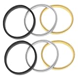 iplusmile 6 piezas Ligas Elásticas para Mangas de Camisa Metálicas Antideslizantes Ajustables para Hombre y Mujer Bandas de Brazo con Alta Elasticidad y Diseño Transpirable Cómodo