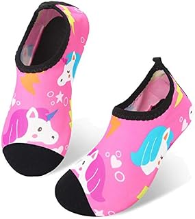 JIASUQI Outdoor Beach Park Aqua Water Shoes for Kids Girls Pink Unicorn US