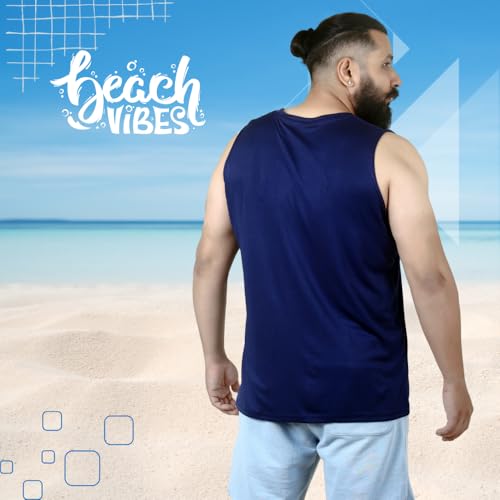 Image of Sleeveless T Shirts for Men - Gym Vest, Sando Tank Top Wear, Workout Baniyan, Stringers Inner Shirt, Bodybuilding Tshirts, Sports Tshirt Vests, Stylish Tanks Tops