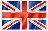  KiipFlag UK Flag Flagge Großbritannien Great Britain Flag Union Jack mit Messingösen, UV-beständig, Leinwand Header, Doppelt Genäht, Polyester, 90 x 150 cm