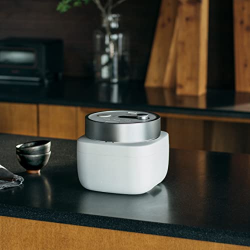 BALMUDA-K08A-BK-BALMUDA-The-Gohan-Balmuda-The-Gohan-3-Cups-electric-rice-cooker-100V-only-2022-Model-Japan-Import-White
