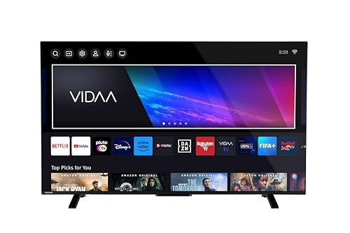 Toshiba Smart TV 55 pouces QLED 55QV2363DA, VIDAA TV QLED 4K 55 pouces, compatible avec Alexa, DVB-T2, technologie LED, Dolby Vision HDR10, HDMI 2.1 – Image 6
