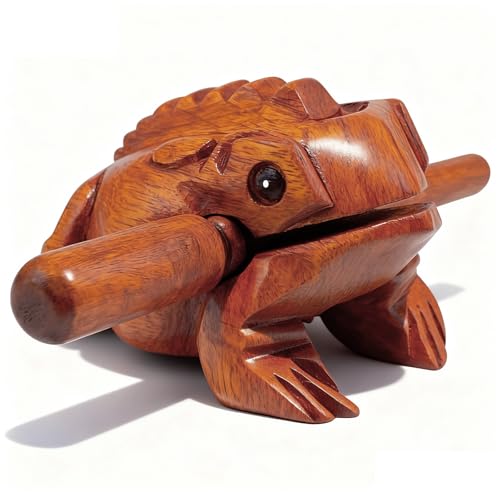 AYUMAL 4 Zoll Klangfrosch Instrument, Holz Percussion Instrumente...
