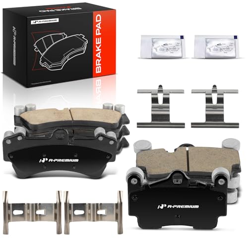 A-Premium Front and Rear Ceramic Brake Pads Set...