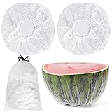 Universally Compatible - Our 100 clear food bowl storage covers are stretchable, they can be adjust to fit for all shapes and most size (square, rectangular, round ) of cups, bowls, plates or other food containers. Transparent Food Storage Covers - T...