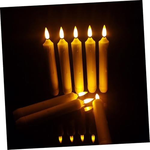 Velas Cónicas Sin Llama Led Hechas de Material Duradero y Portátil para Decoración 5