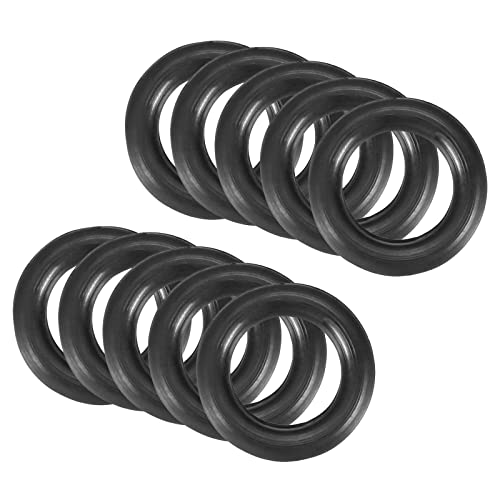 QUARKZMAN 15mm x 9mm x 3mm Nitrile Caoutchouc Joints toriques x 10 Pièces Rond Joint Rondelle pour Robinet Plomberie Réparation Étanchéité Connexion [Noir]