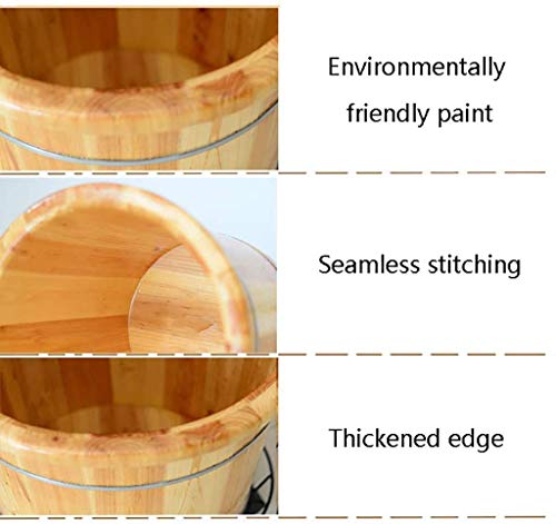Spa de pies de madera sólido para cuidado y relajación miniatura 4