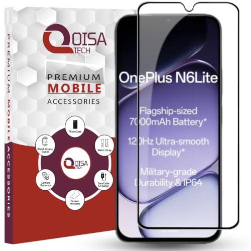 Image of Premium Tempered Glass Screen Protector Guard For Oneplus N6 Lite 4G (6.75 Inch, Pack of 1) | Edge to Edge Coverage With Easy to installation kit
