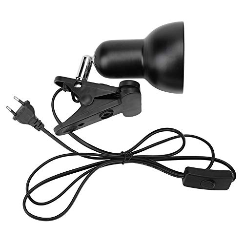 Domybest Porte Lampe de Table Lampe de Bureau Pince Rotation de 360 Degrés Support Douille Ampoule e27 Base de Lampe avec Fil de Commutateur