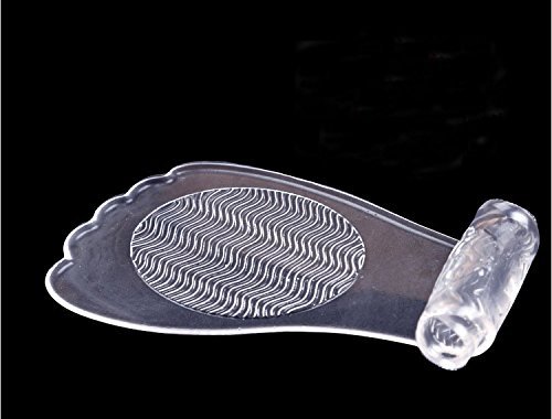 1Pair 3/4 Women Lady Girls' Self Adhesive Silicone Gel Non Slip Comfortable Shoe Insoles High Heel Shoe Cushion Inserts Pads Comfortable Metatarsal Pad For Pain Relieve(Clear) #TOP7