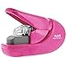 Plus PAPER CLINCH Compact PINK Heavy Duty, Light, Staple Free Stapler (31253)
