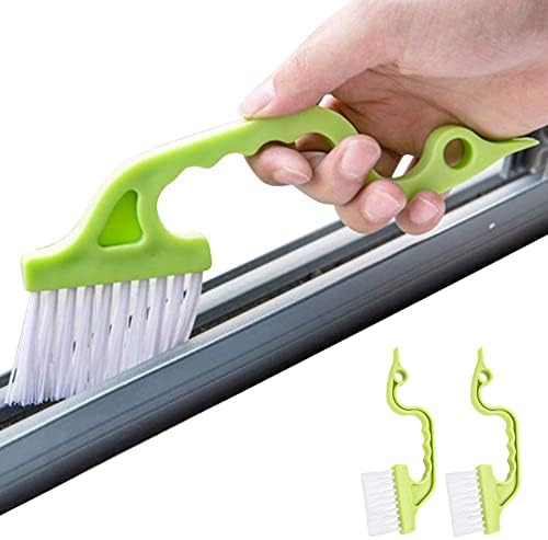 Fittoway Hand-held Groove Gap Cleaning Brush, Random Colors, 2 Sets