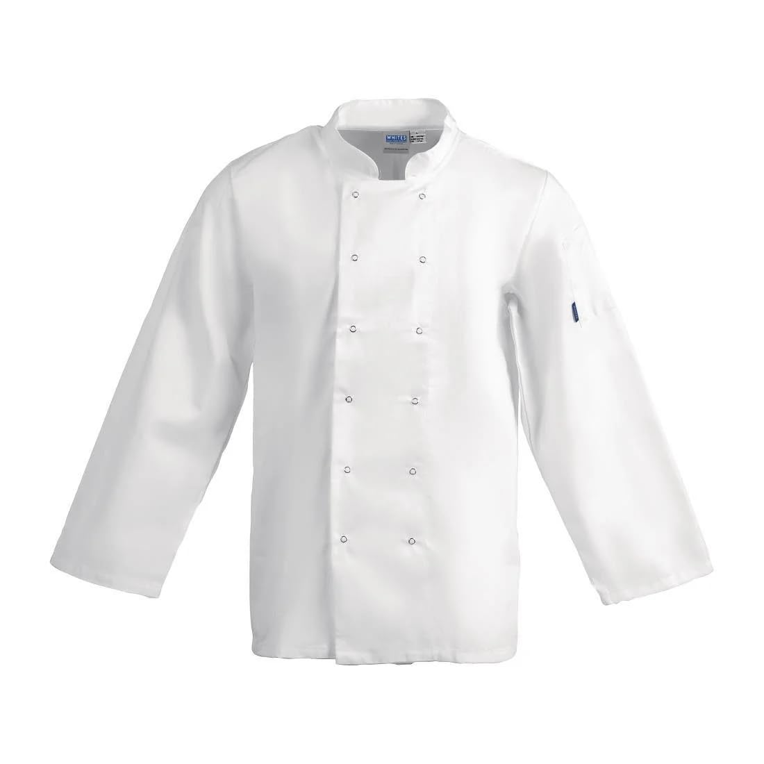 – Whites Vegas White Unisex Chef Jacket Long Sleeve XS - Professional Uniform for Restaurants, Cafes, Bistro A134-XS