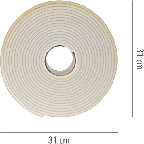 bianco Shabby® Glaspapier Professionelles Korund mit Fingerschutzschwamm - 10 Meter Rolle geschnitten (Körnung 400 g)